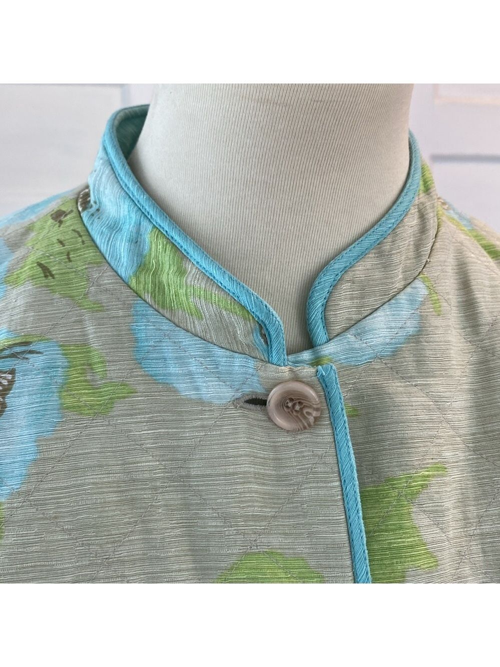 Reversible Silk Blend Quilted Jacket, Size S - Picture 13 of 17